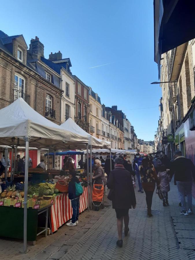 Avec Jardinet Sans Vis A Vis Plein Centre Ville Au Rdc 350M De La Plage Dieppe Eksteriør bilde